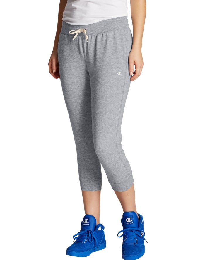 Champion Dame Leggings Grå - French Terry - Danmark TPA-092546